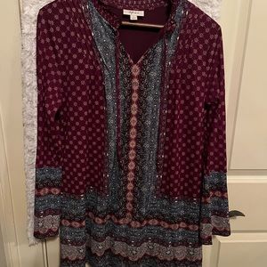 Style & Co boho dress size small